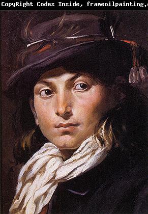 Rodolfo Amoedo Portrait of a young man - Study of a head